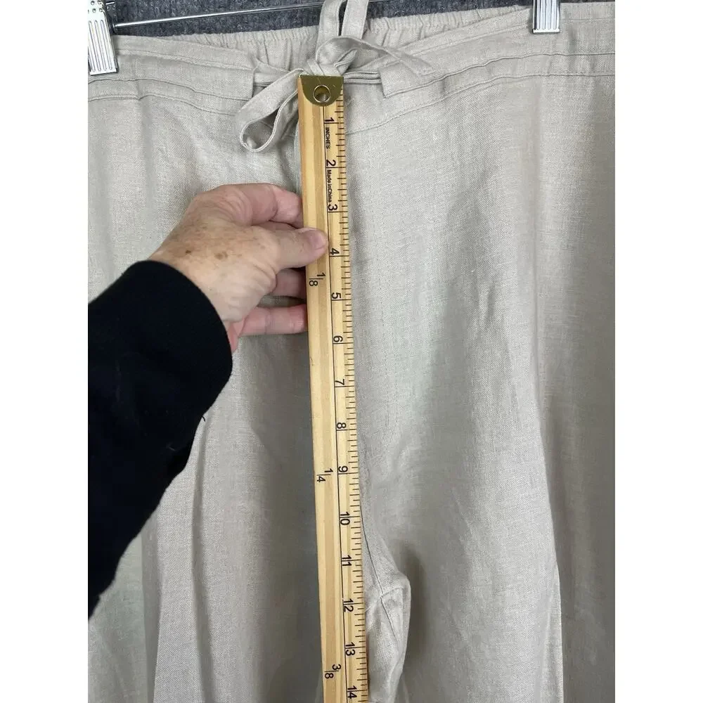 Men's Havanera Classic-Fit Linen-Blend Drawstring Pants in Stone/Natural, XL/TG‎